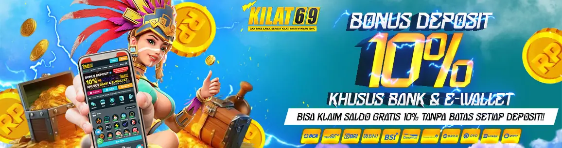 deposit tiap hari di kilat69 dapat bonus 10%