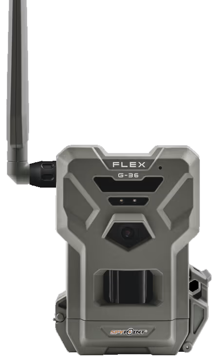 Closeup product image of the Spypoint Flex G36 camera.